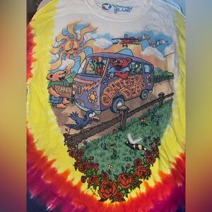 1994 Grateful Dead Tour Colorful Tie-Dye Graphic T-Shirt